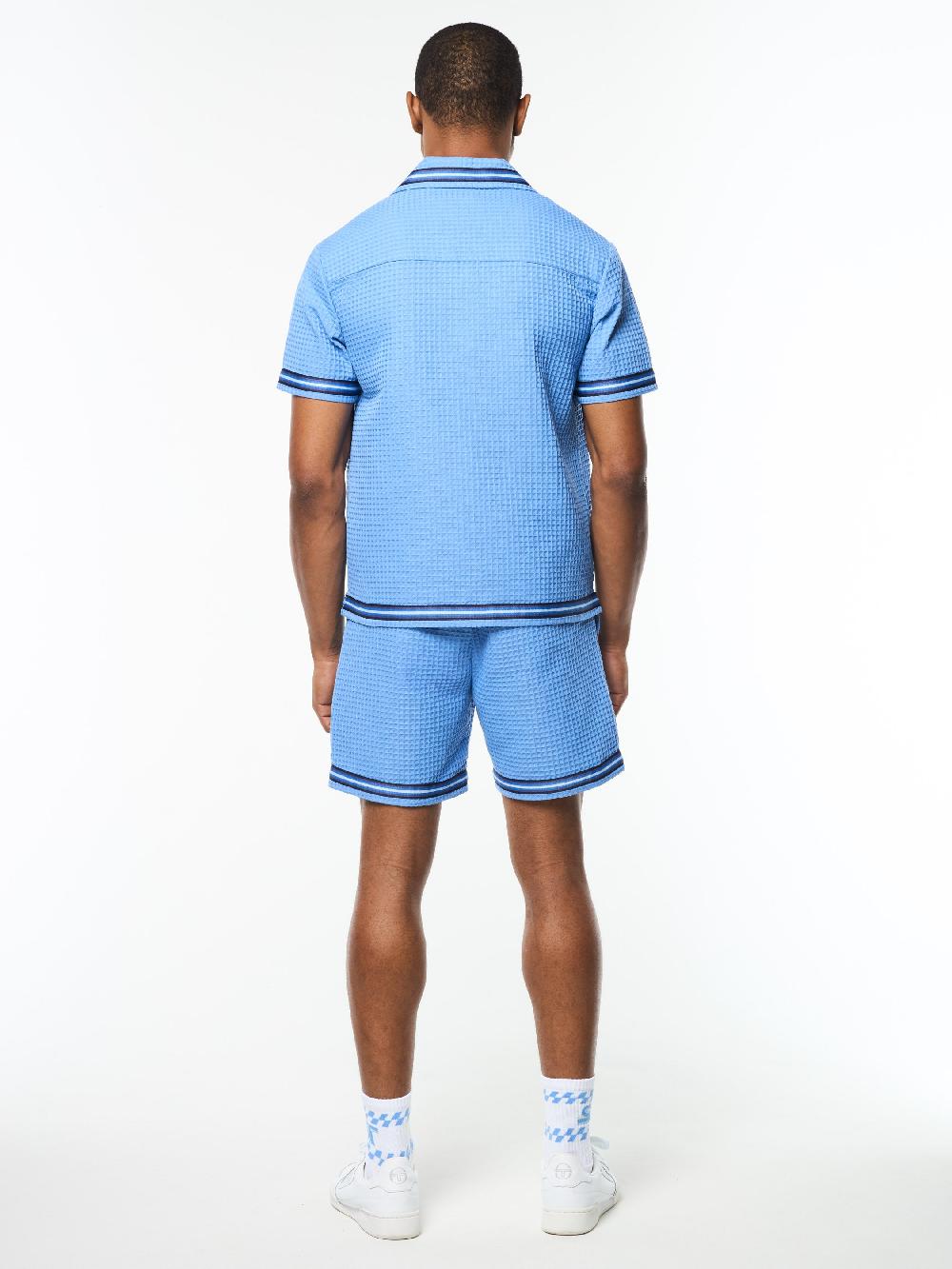 Egonlab X Sergio Tacchini Chiaro Cabana Shirt- Ultramarine