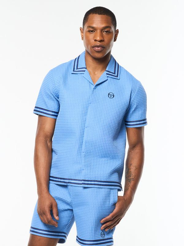 egonlab x sergio tacchini Chiaro Cabana Shirt- Ultramarine