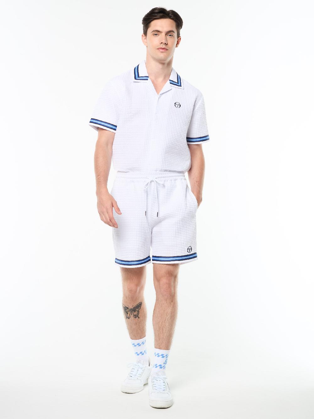 Egonlab X Sergio Tacchini Chiaro Cabana Short- Brilliant White