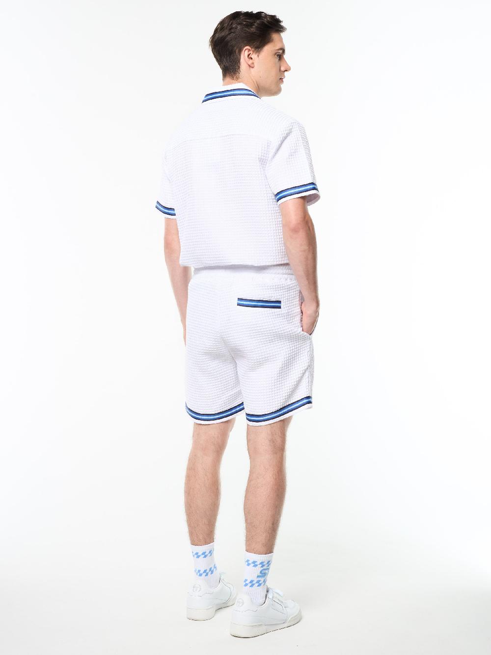 Egonlab X Sergio Tacchini Chiaro Cabana Short- Brilliant White