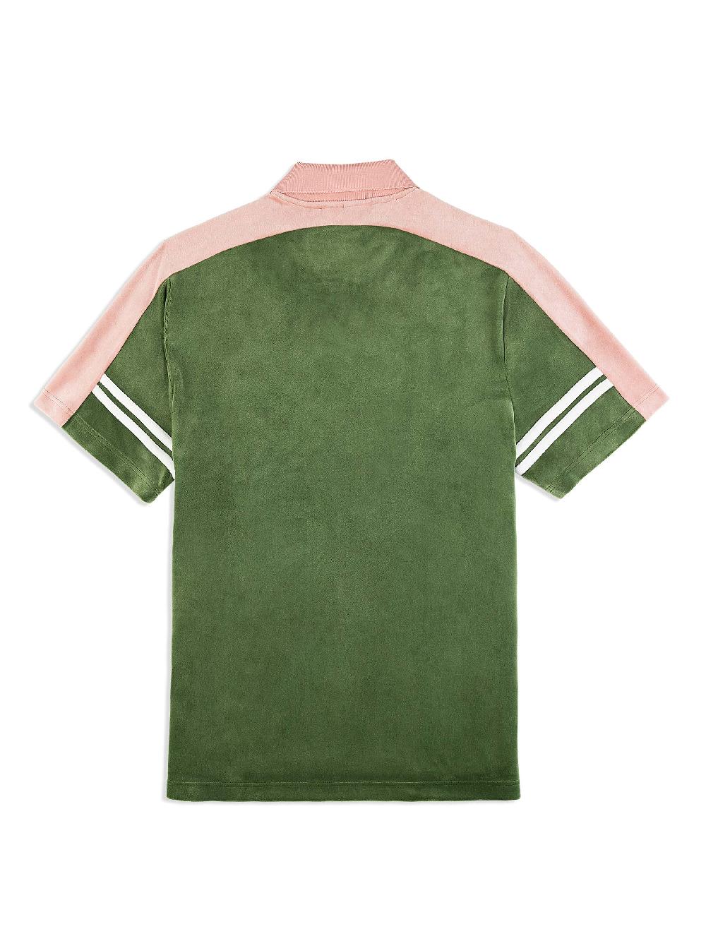 Egonlab X Sergio Tacchini Cielo Velour Polo- Bronze Green