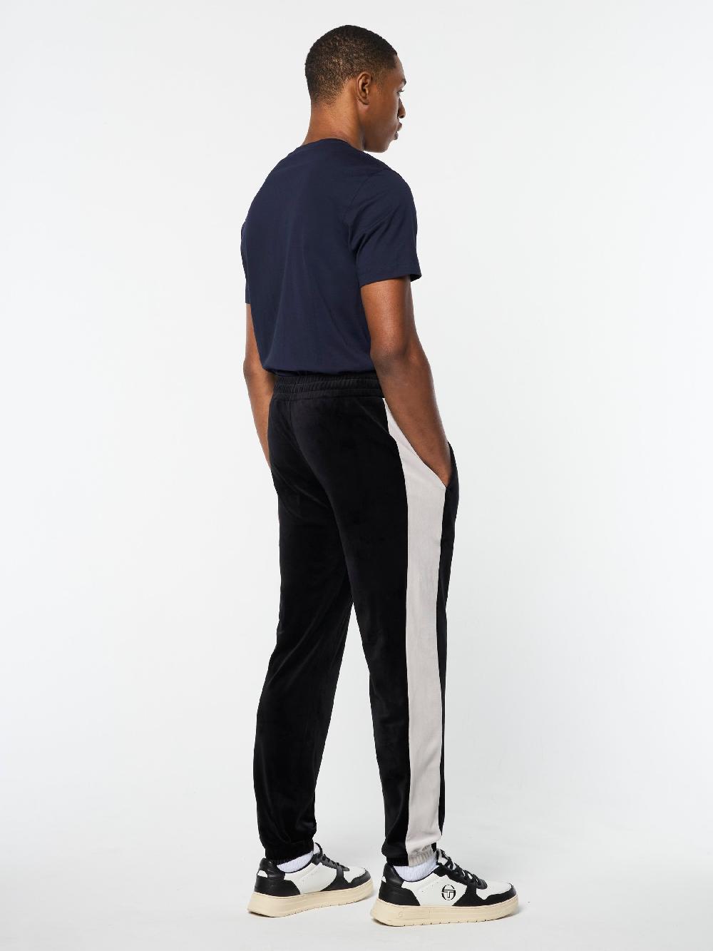 Egonlab X Sergio Tacchini Cielo Velour Track Pant- Black Beauty