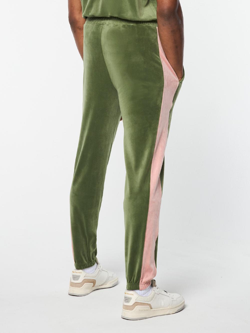 Egonlab X Sergio Tacchini Cielo Velour Track Pant- Bronze Green