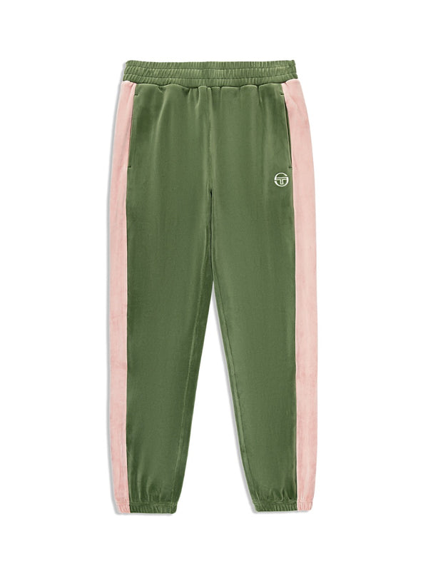 egonlab x sergio tacchini Cielo Velour Track Pant- Bronze Green