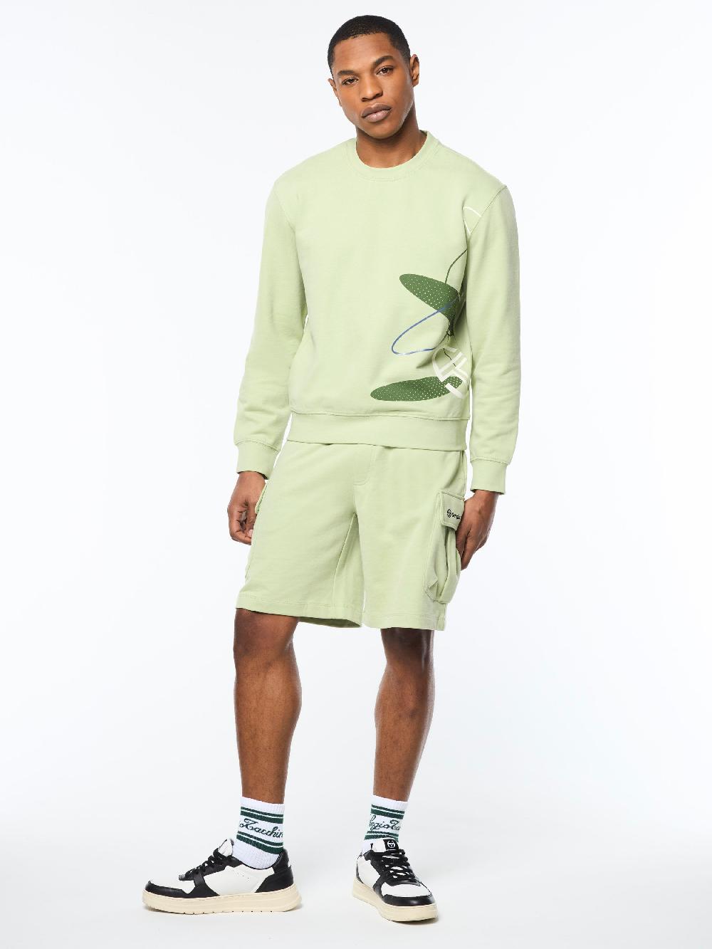 Egonlab X Sergio Tacchini Ciro Crewneck Sweatshirt- Reseda