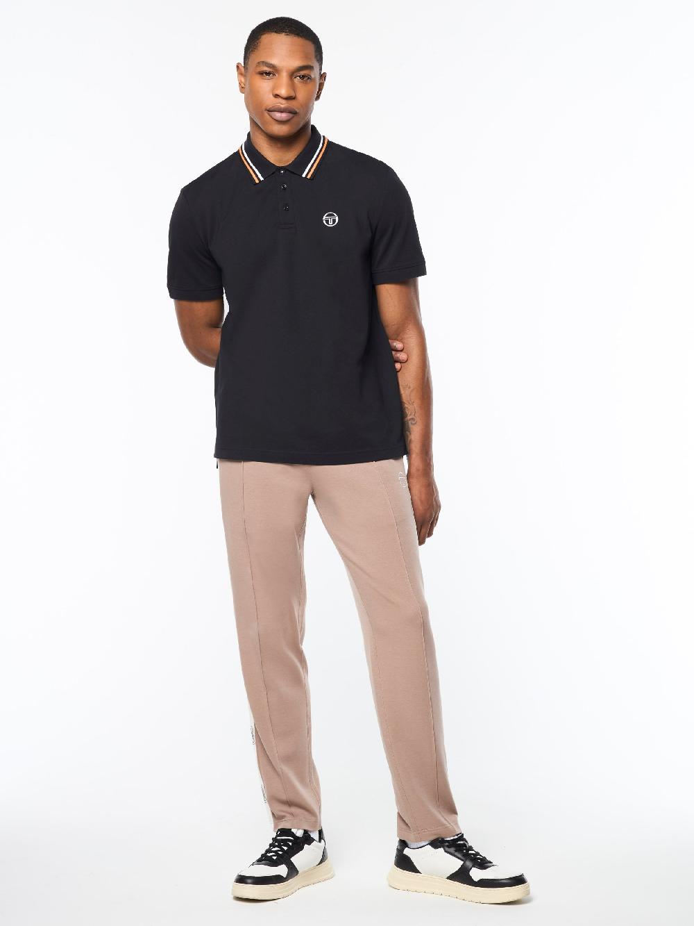 Egonlab X Sergio Tacchini Ciro Piqué Polo- Black Beauty