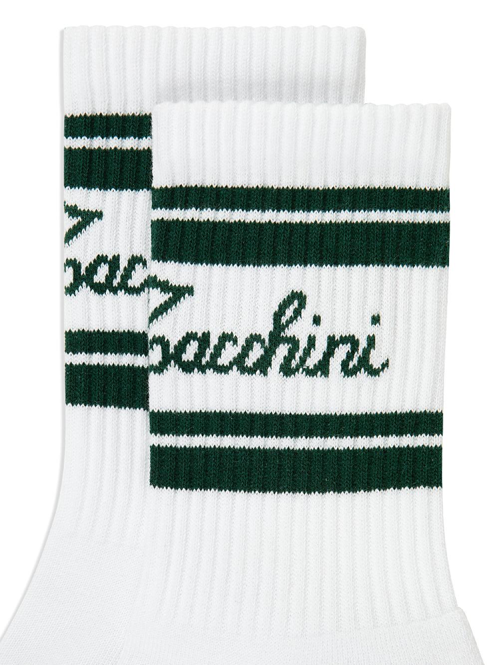 Egonlab X Sergio Tacchini Clasico Script Logo Sock- Black Beauty