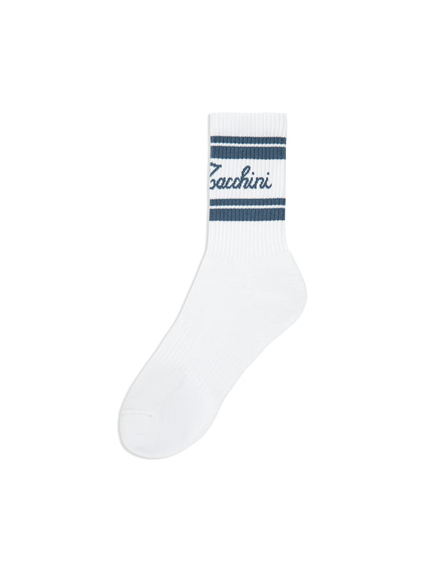 egonlab x sergio tacchini Clasico Script Logo Sock- Coronet Blue