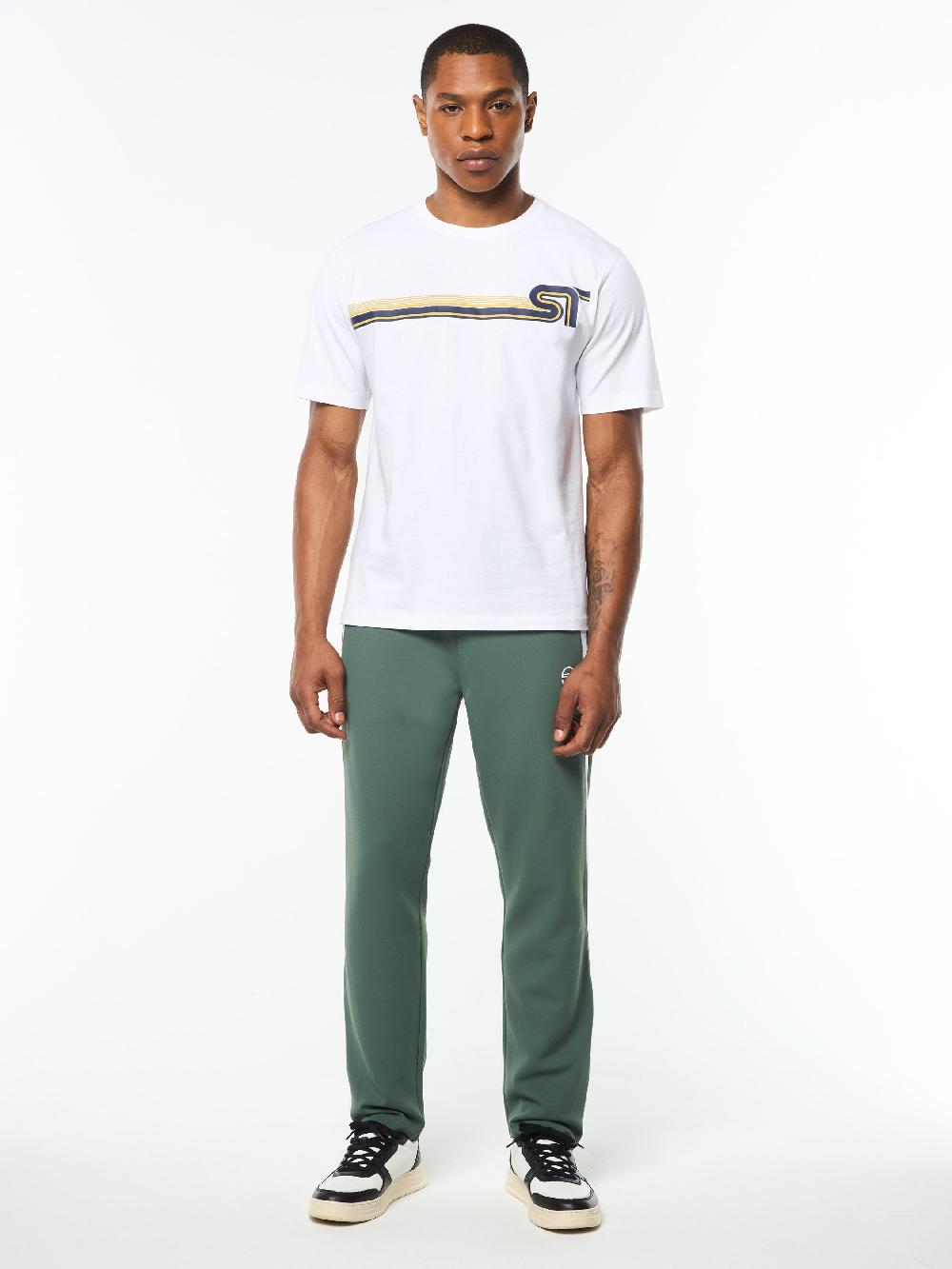 Egonlab X Sergio Tacchini Corsa T-Shirt- Brilliant White