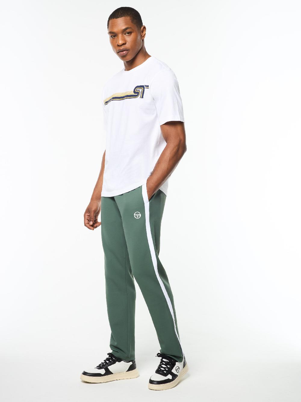 Egonlab X Sergio Tacchini Corsa T-Shirt- Brilliant White