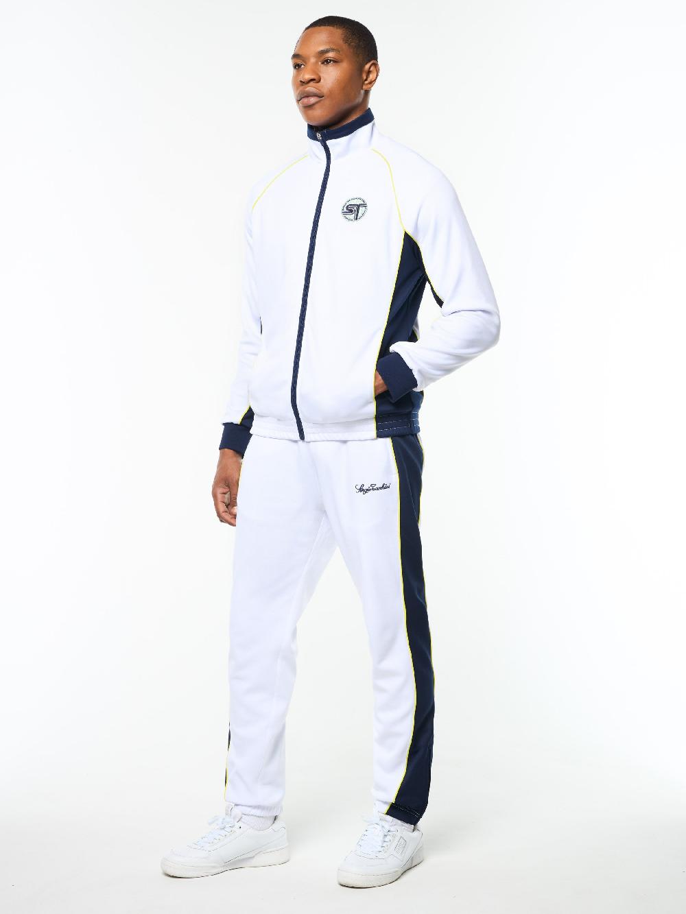 Egonlab X Sergio Tacchini Corsa Track Jacket- Brilliant White