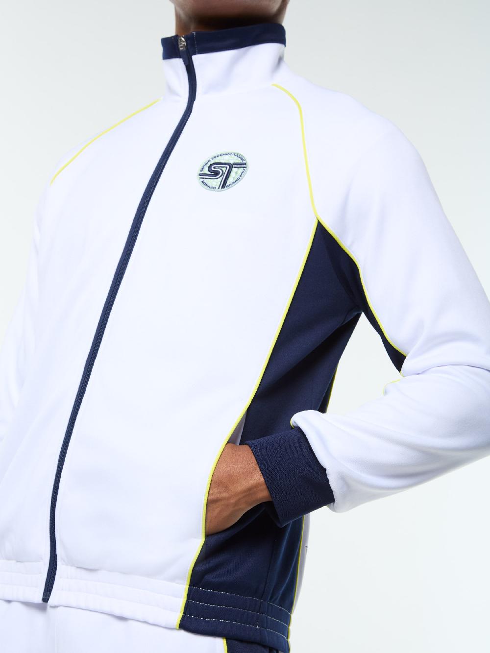 Egonlab X Sergio Tacchini Corsa Track Jacket- Brilliant White