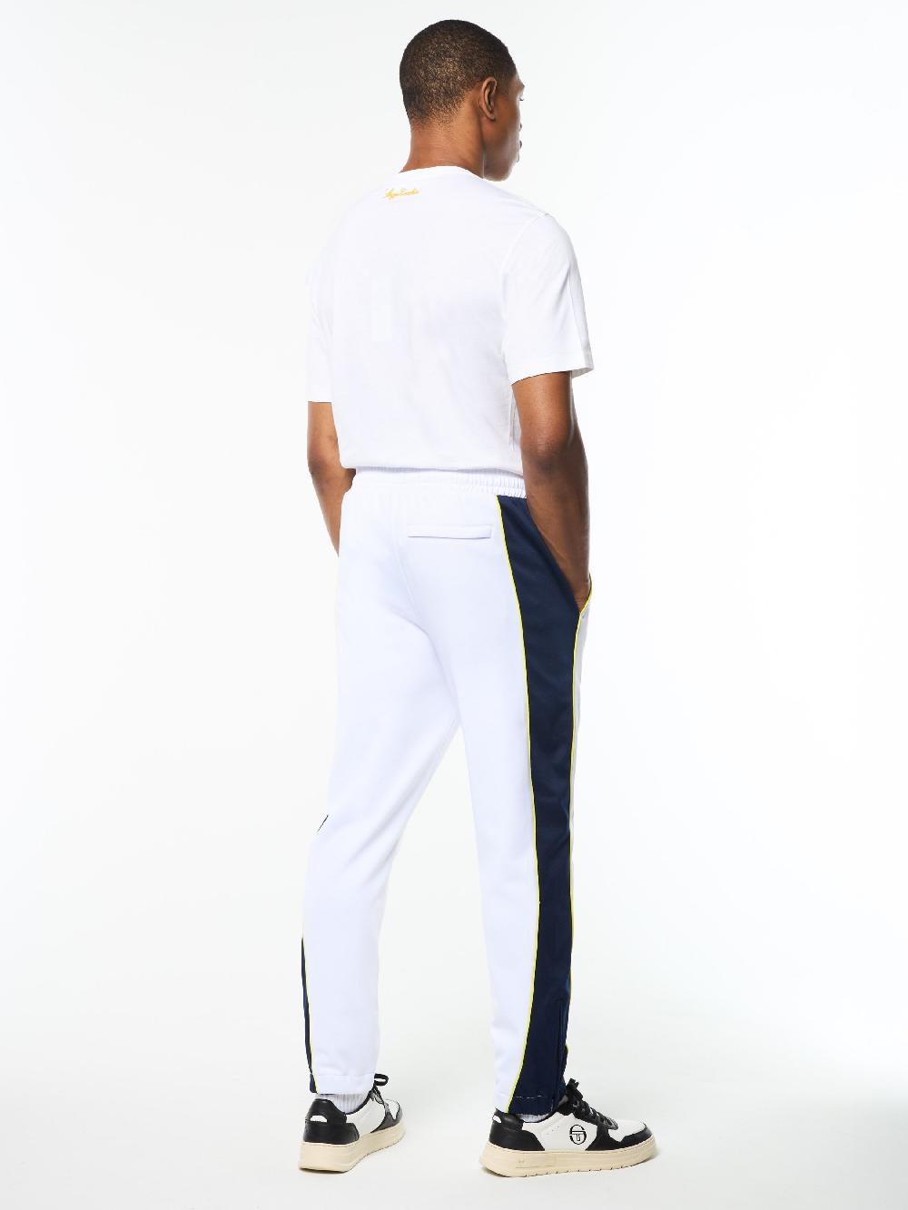 Egonlab X Sergio Tacchini Corsa Track Pant- Brilliant White