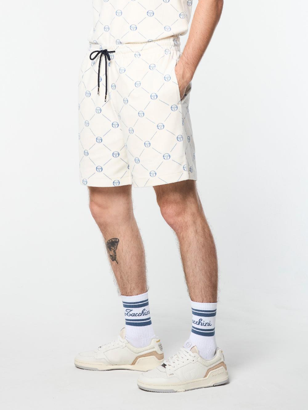 Egonlab X Sergio Tacchini Cosimo Velour Short-Gardenia