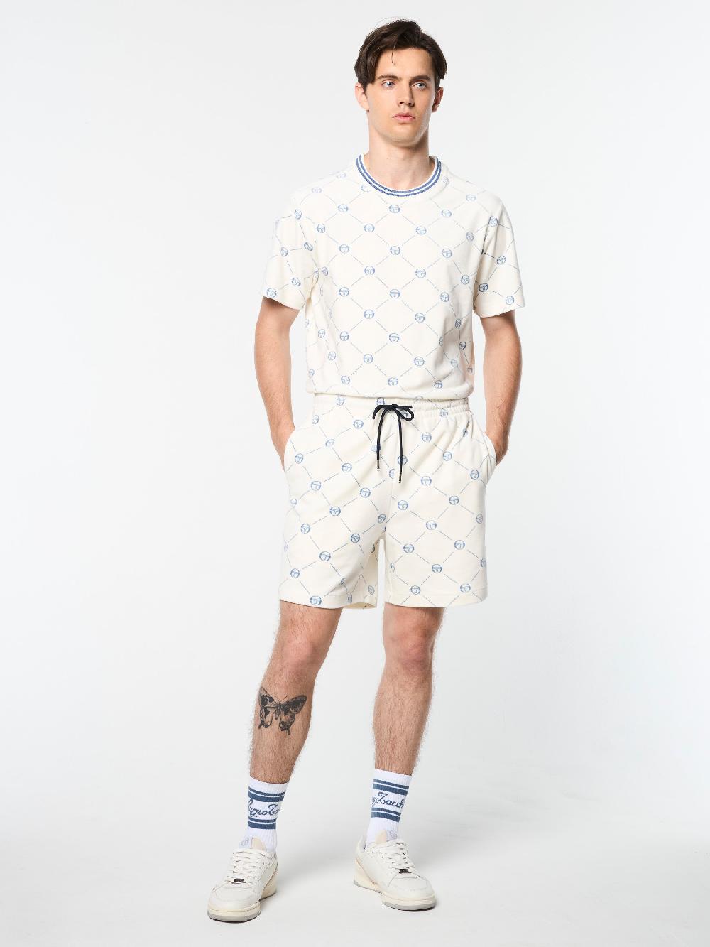 Egonlab X Sergio Tacchini Cosimo Velour Short-Gardenia
