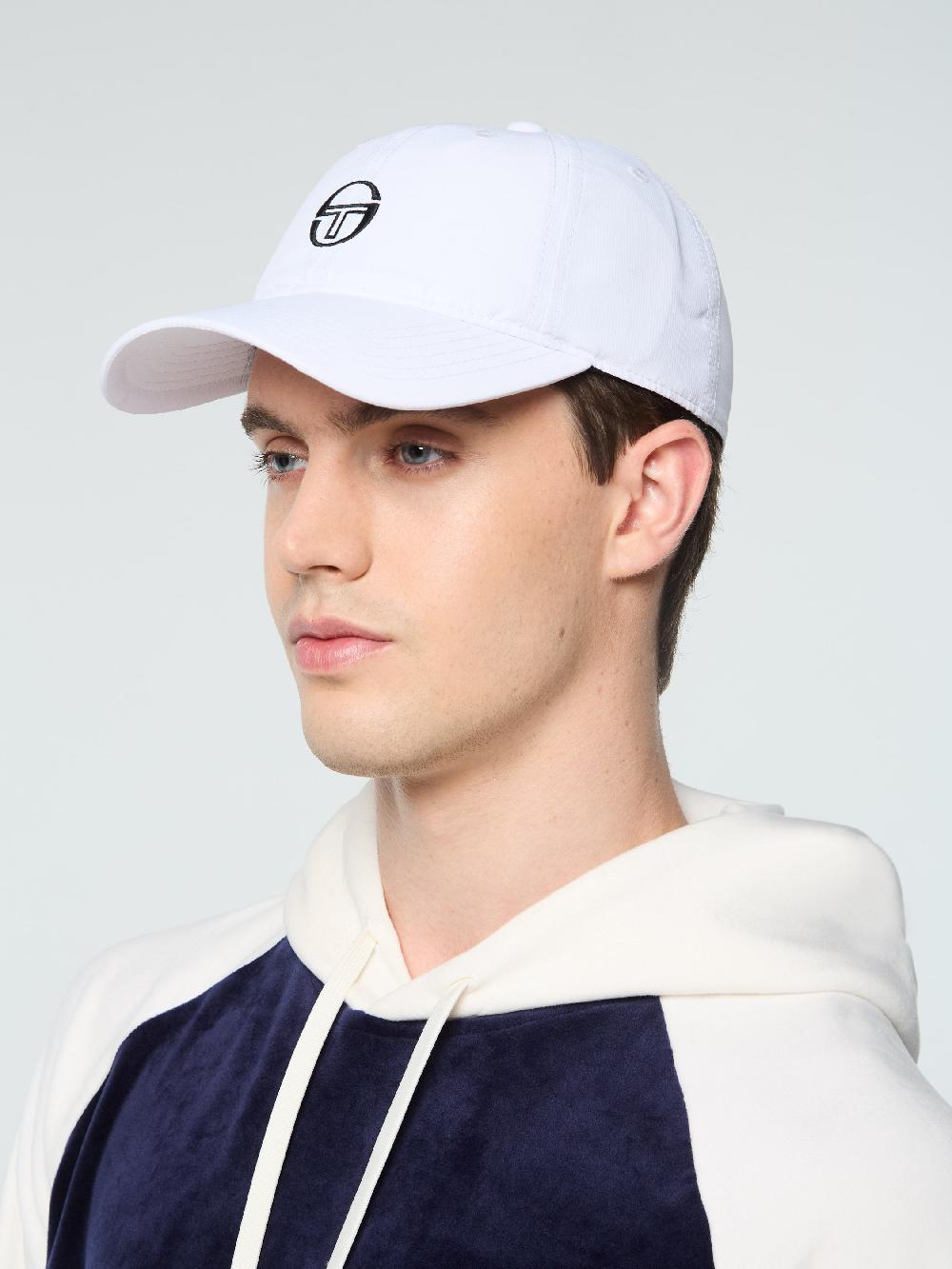 Egonlab X Sergio Tacchini Court Hat- Brilliant White