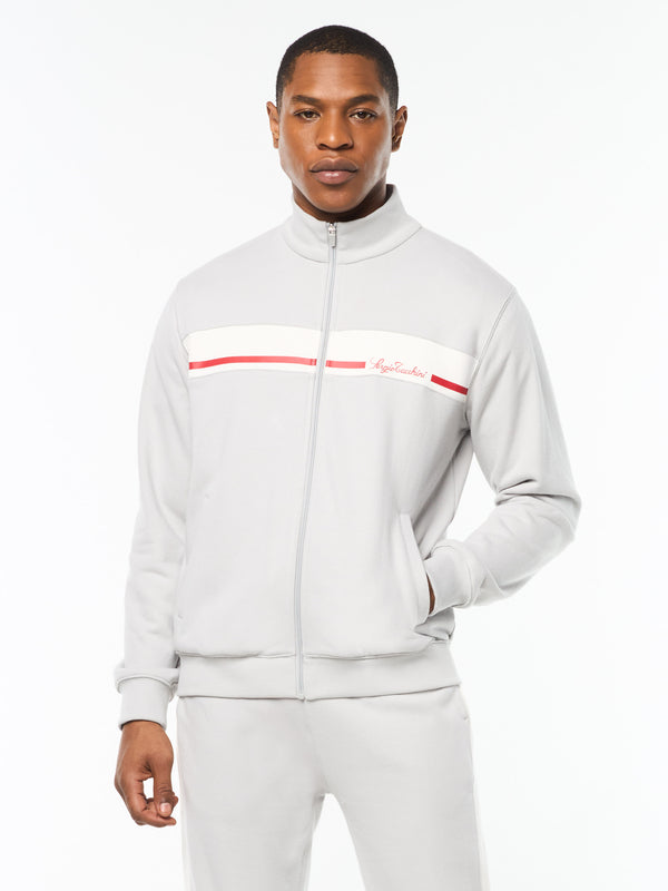 egonlab x sergio tacchini Cursivo Track Jacket- Quiet Grey