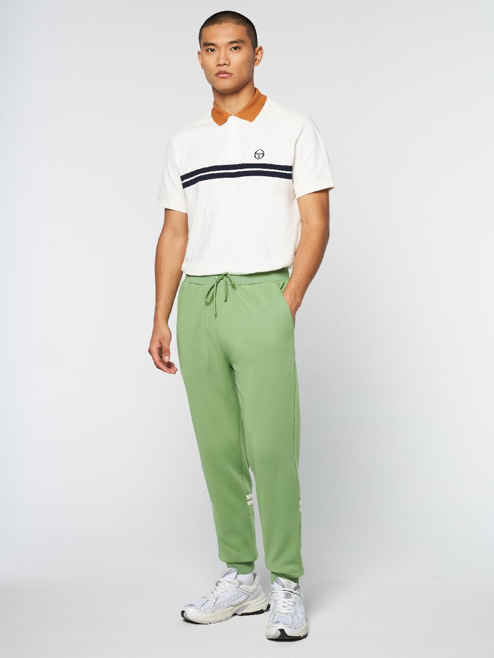 Egonlab X Sergio Tacchini Dallas Track Pant Archivio- Jade Green/ Pearl Ivory