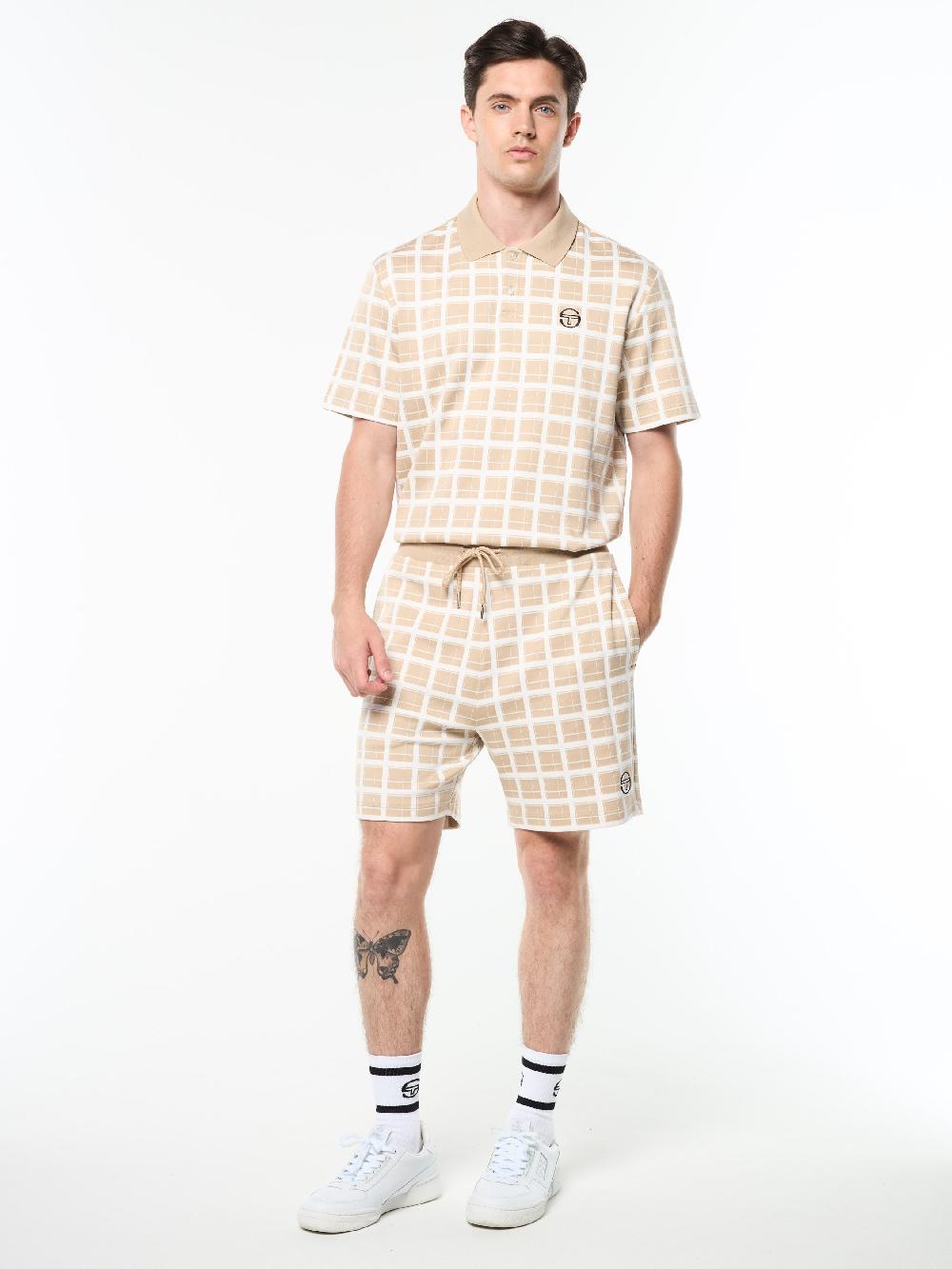Egonlab X Sergio Tacchini Damarindo Check Short- Humus