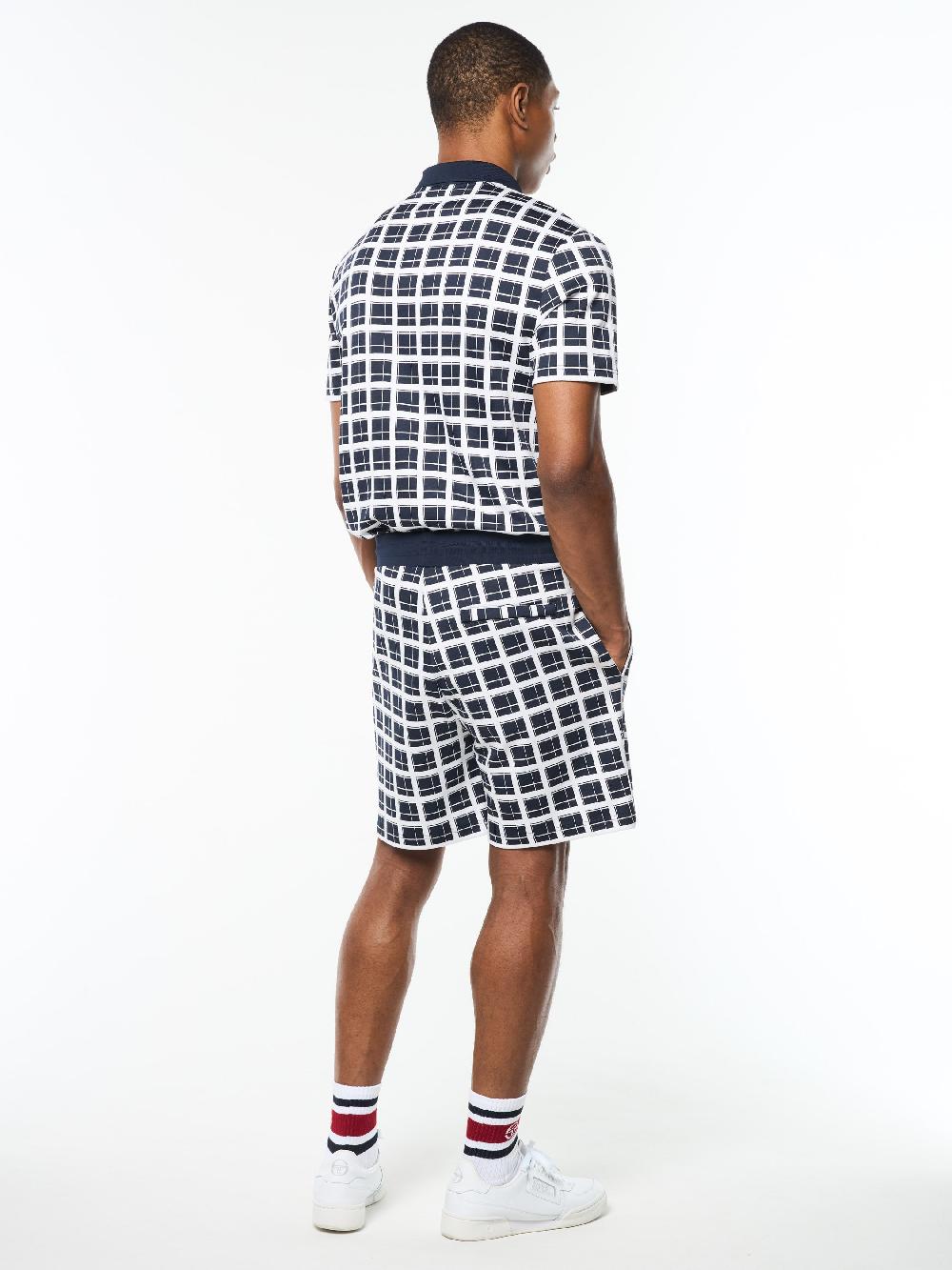 Egonlab X Sergio Tacchini Damarindo Check Short- Maritime Blue