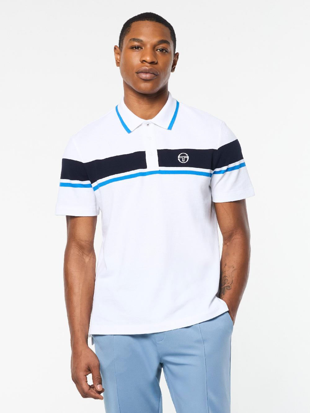 Egonlab X Sergio Tacchini Damarindo Polo- French Blue