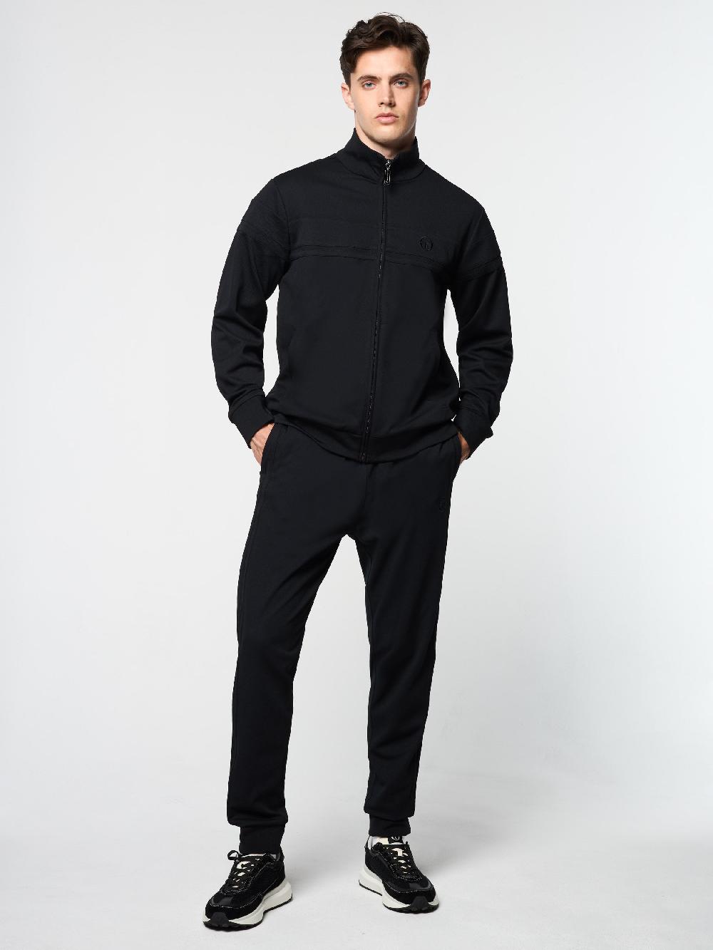 Egonlab X Sergio Tacchini Damarindo Track Jacket Archivio- Black/ Black