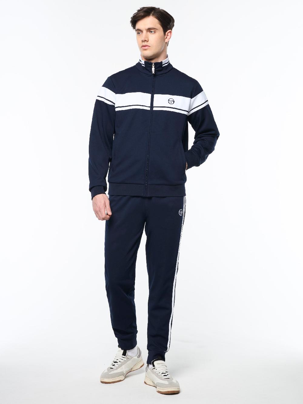 Egonlab X Sergio Tacchini Damarindo Track Jacket Archivio- Maritime Blue/ White