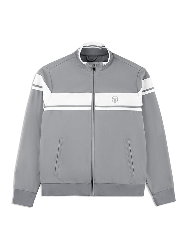 egonlab x sergio tacchini Damarindo Track Jacket Archivio- Sleet/ White