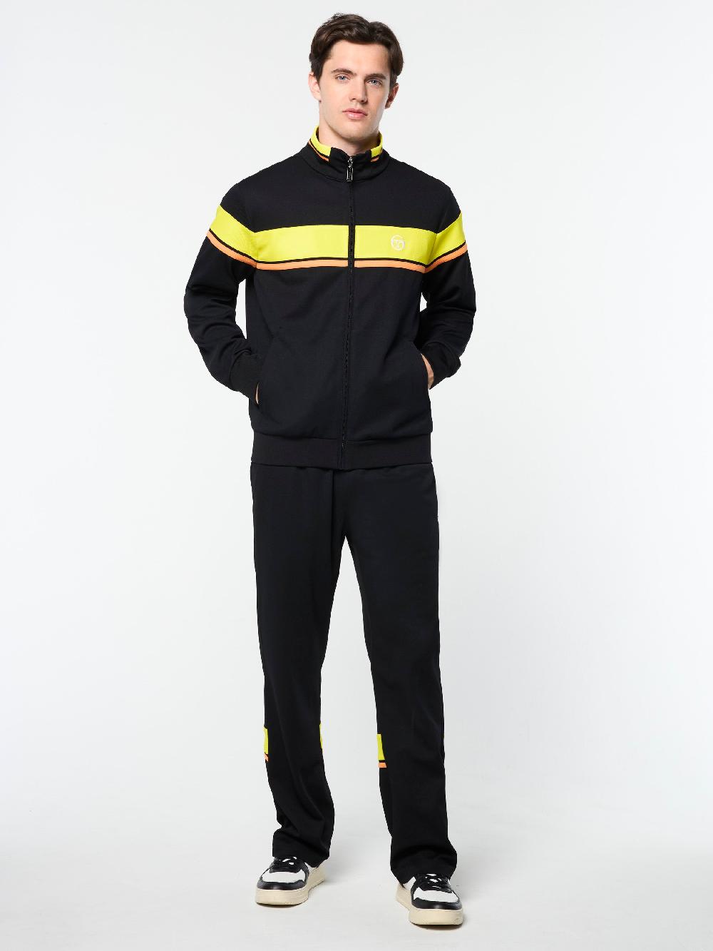 Egonlab X Sergio Tacchini Damarindo Track Jacket- Black Beauty