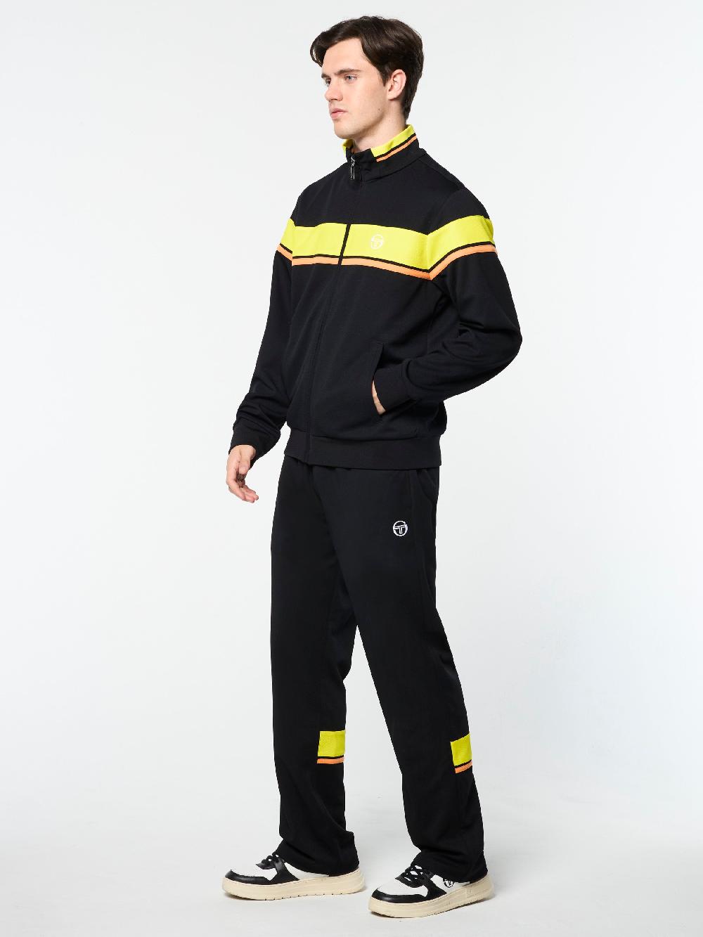 Egonlab X Sergio Tacchini Damarindo Track Jacket- Black Beauty