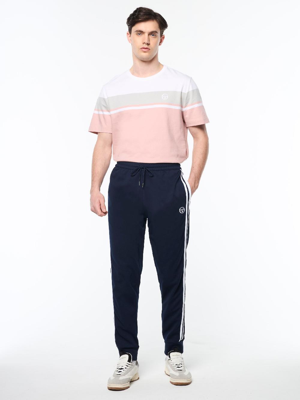 Egonlab X Sergio Tacchini Damarindo Track Pant Archivio- Maritime Blue/ White