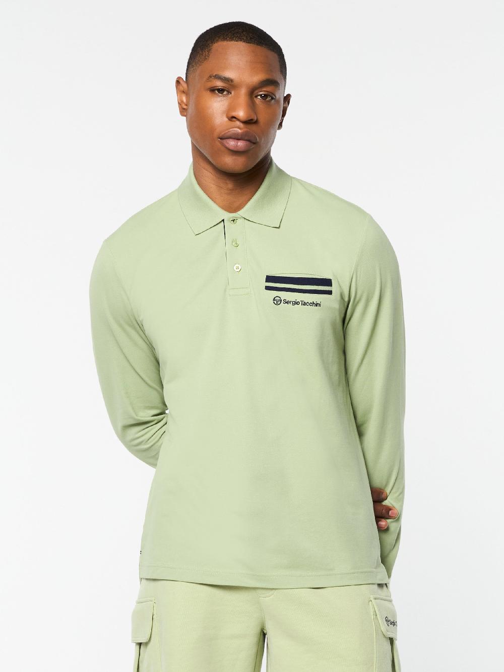 Egonlab X Sergio Tacchini Dario Long Sleeve Polo-Reseda