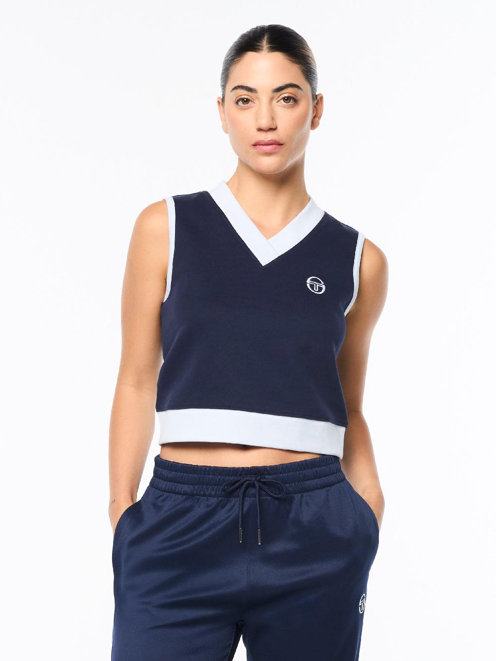 Egonlab X Sergio Tacchini Aida Tank- Maritime Blue