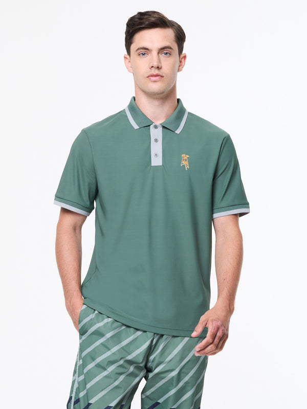 egonlab x sergio tacchini Arbitro Polo- Duck Green