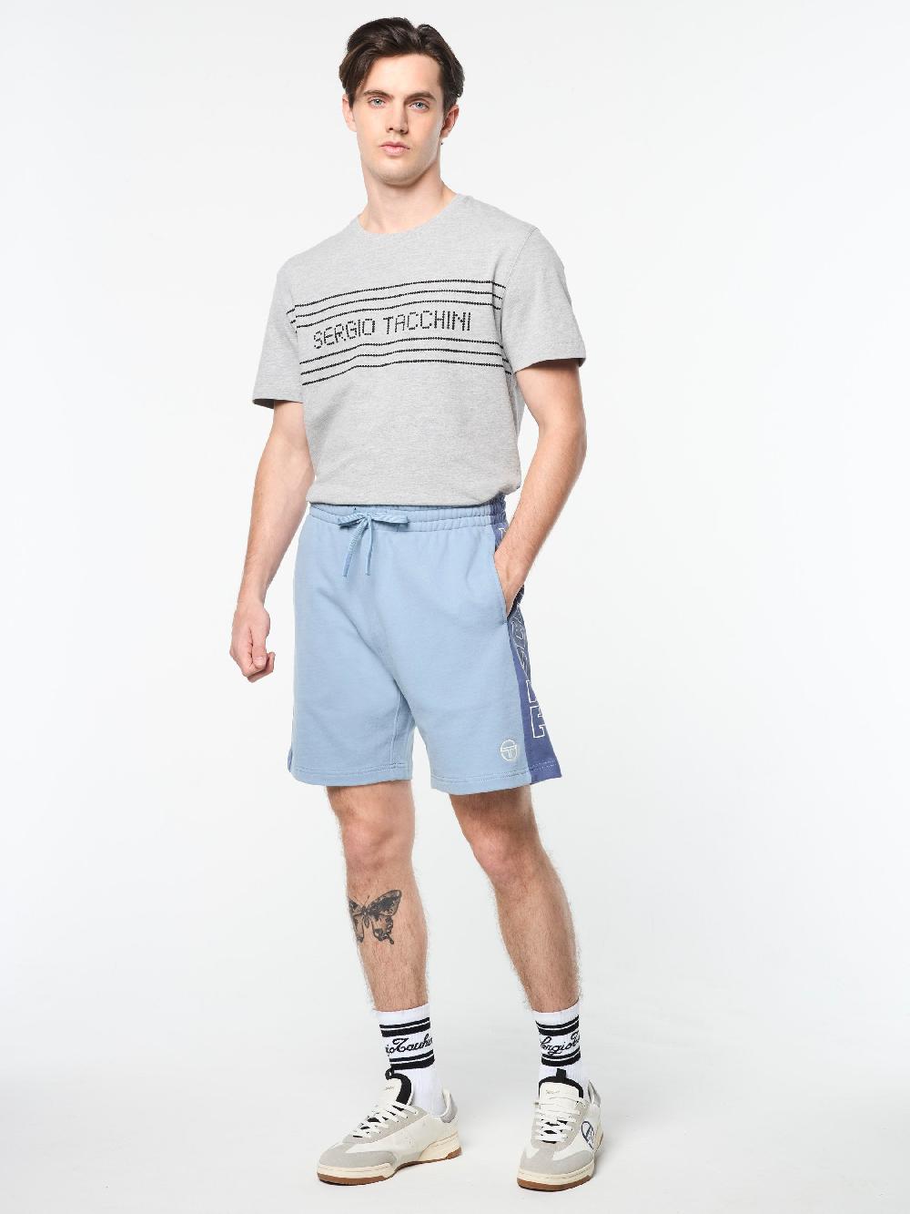 Egonlab X Sergio Tacchini Ciro Short- Faded Denim