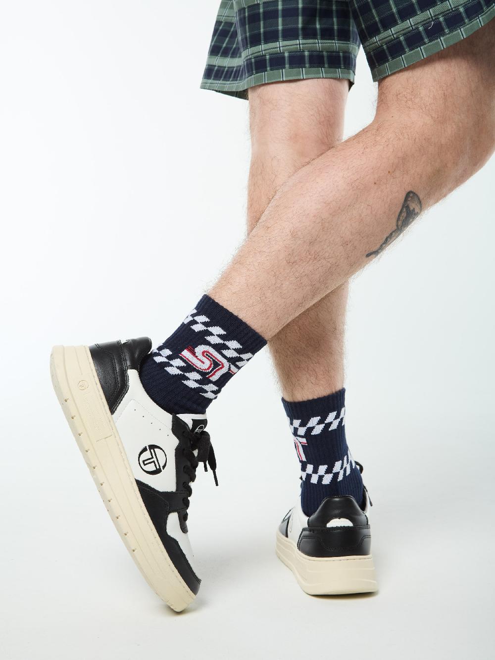 Egonlab X Sergio Tacchini Corsa Sock- Maritime Blue