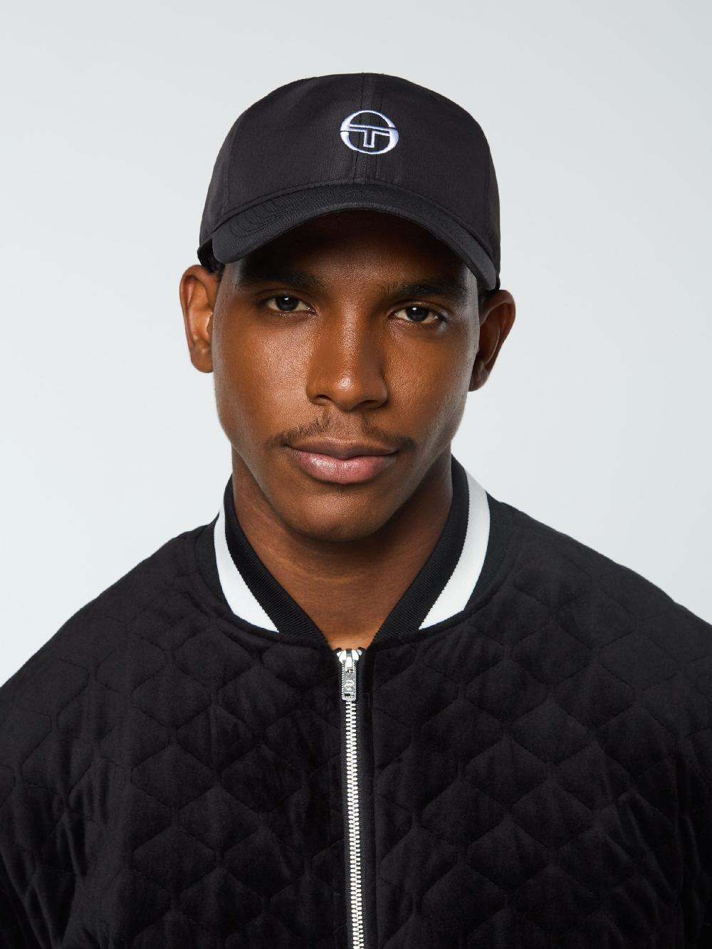 Egonlab X Sergio Tacchini Court Hat- Black Beauty