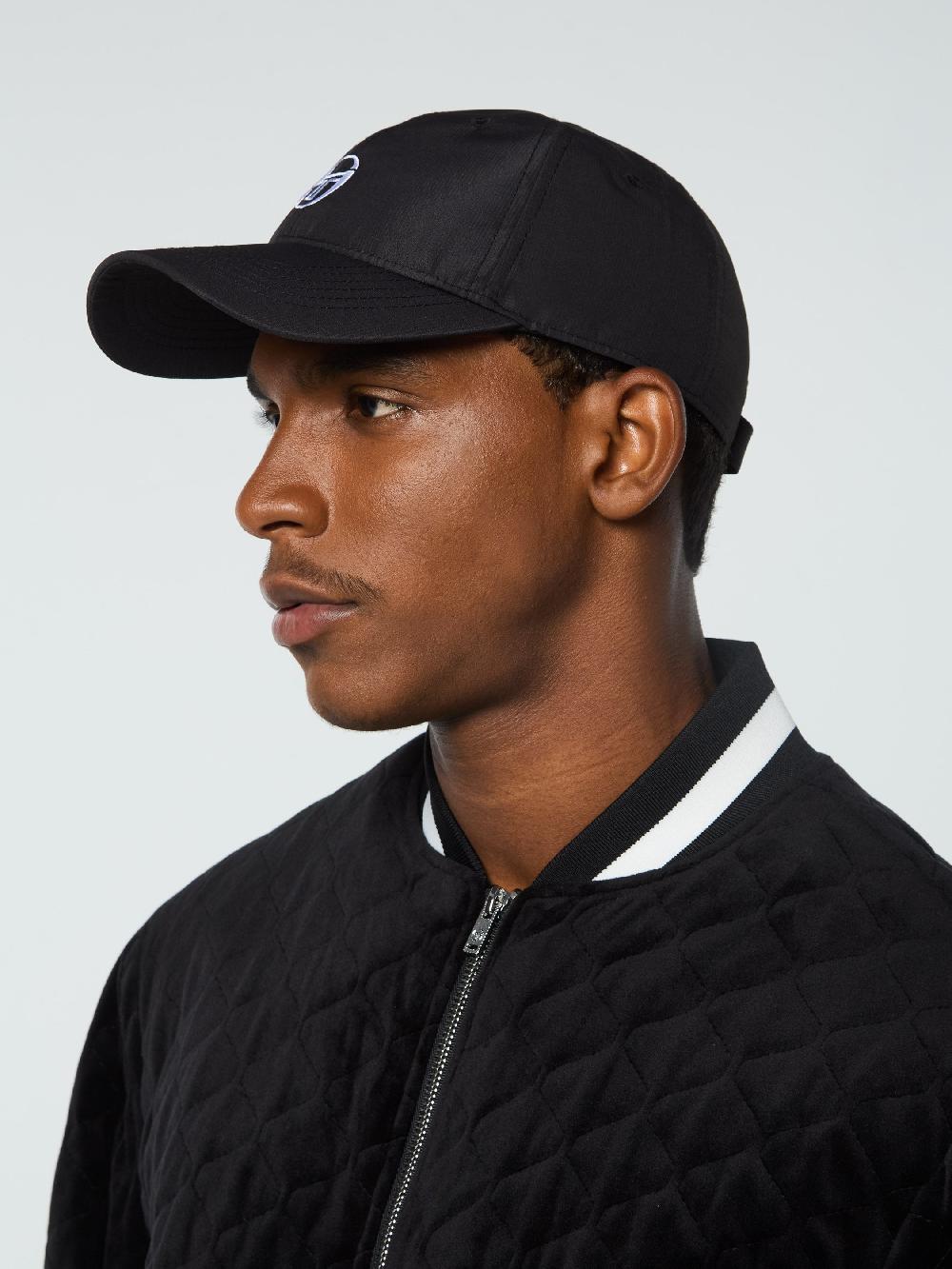 Egonlab X Sergio Tacchini Court Hat- Black Beauty