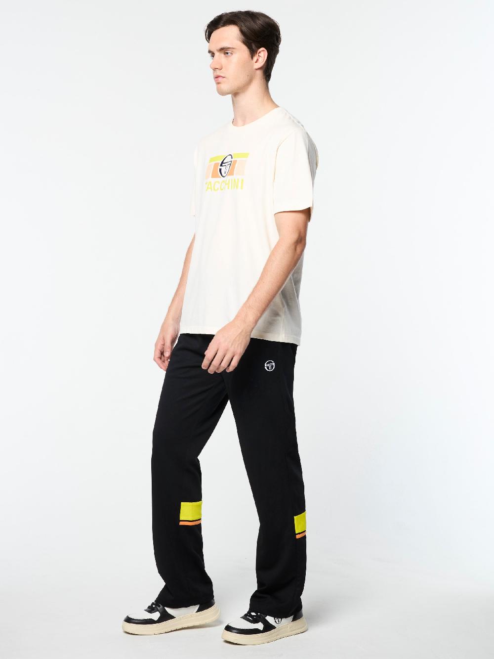 Egonlab X Sergio Tacchini Marca T-Shirt- Gardenia