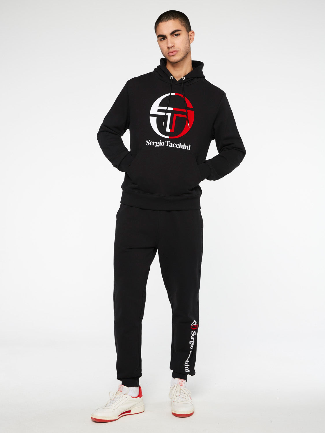 Egonlab X Sergio Tacchini New Iberis Hoodie-Black
