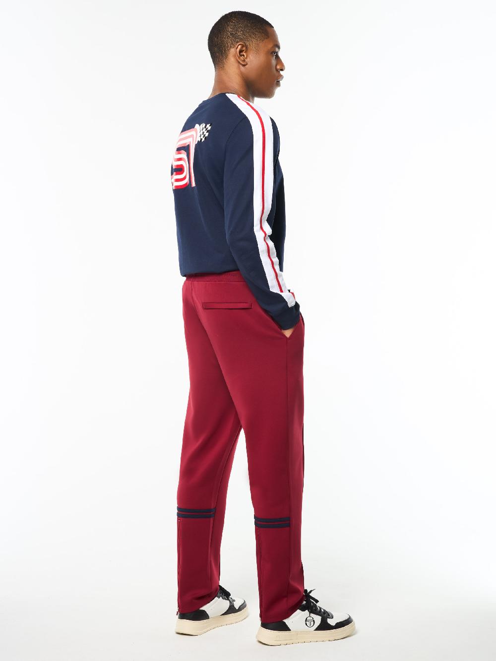 Egonlab X Sergio Tacchini Orion Track Pant- Rhubarb