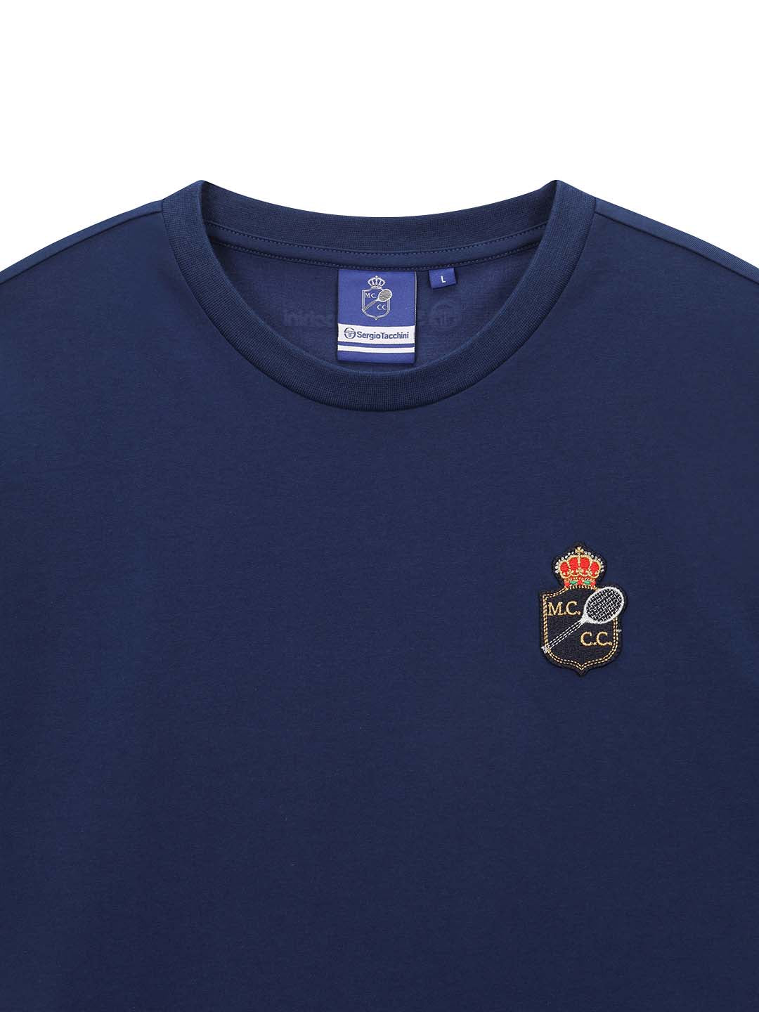 Egonlab X Sergio Tacchini Rally MCH T-Shirt- Navy