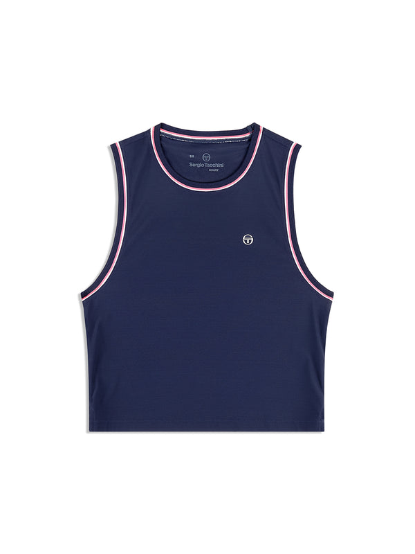 egonlab x sergio tacchini Rina Tank- Maritime Blue
