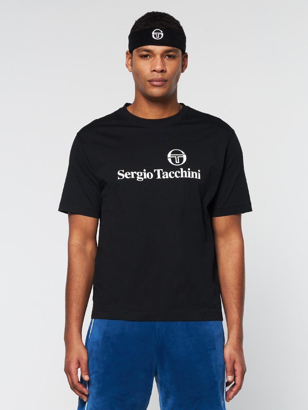 Egonlab X Sergio Tacchini TENNIS HEADBAND- Black