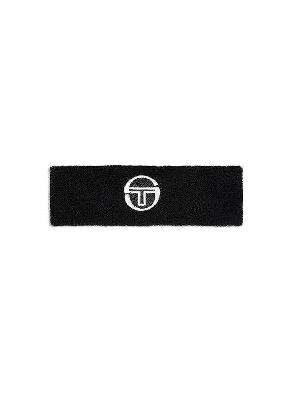 egonlab x sergio tacchini TENNIS HEADBAND- Black