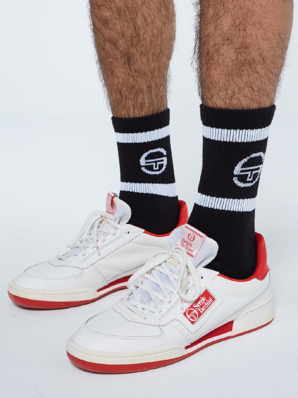 Egonlab X Sergio Tacchini Tennis Sock- Black