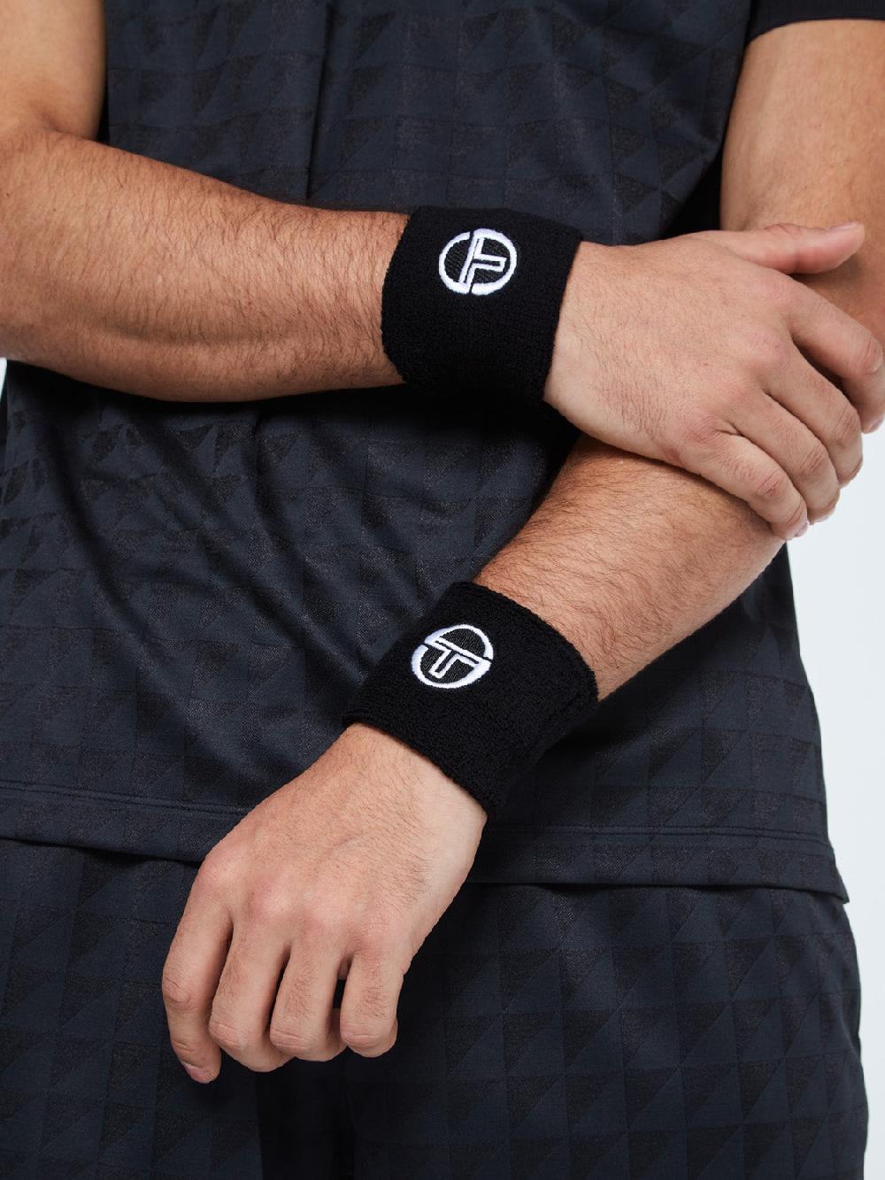 Egonlab X Sergio Tacchini TENNIS WRISTBAND-BLACK