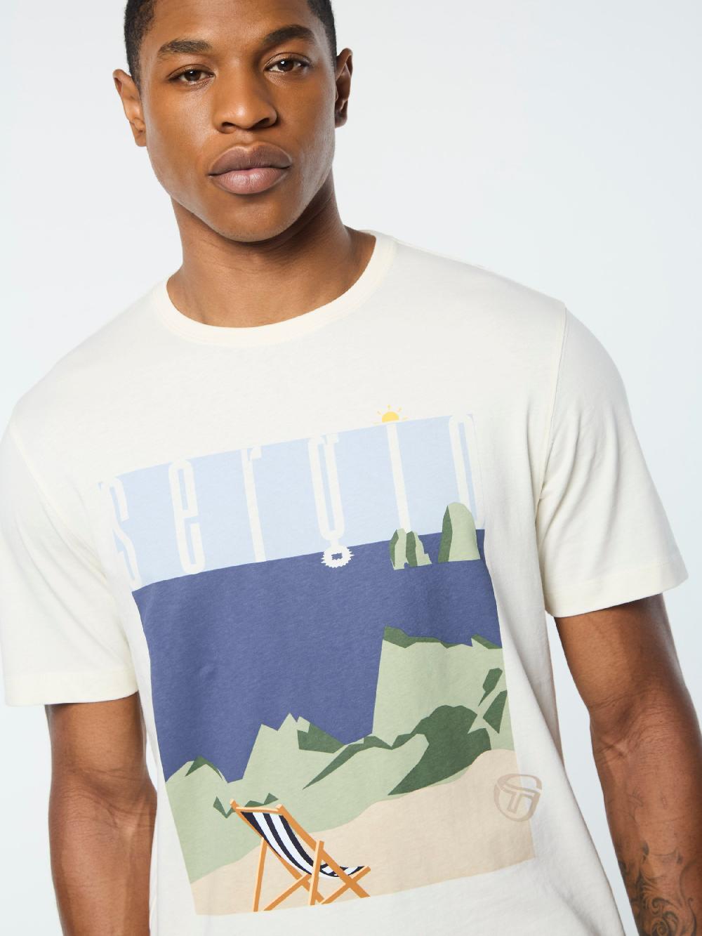 Egonlab X Sergio Tacchini Tosca T-Shirt- Gardenia