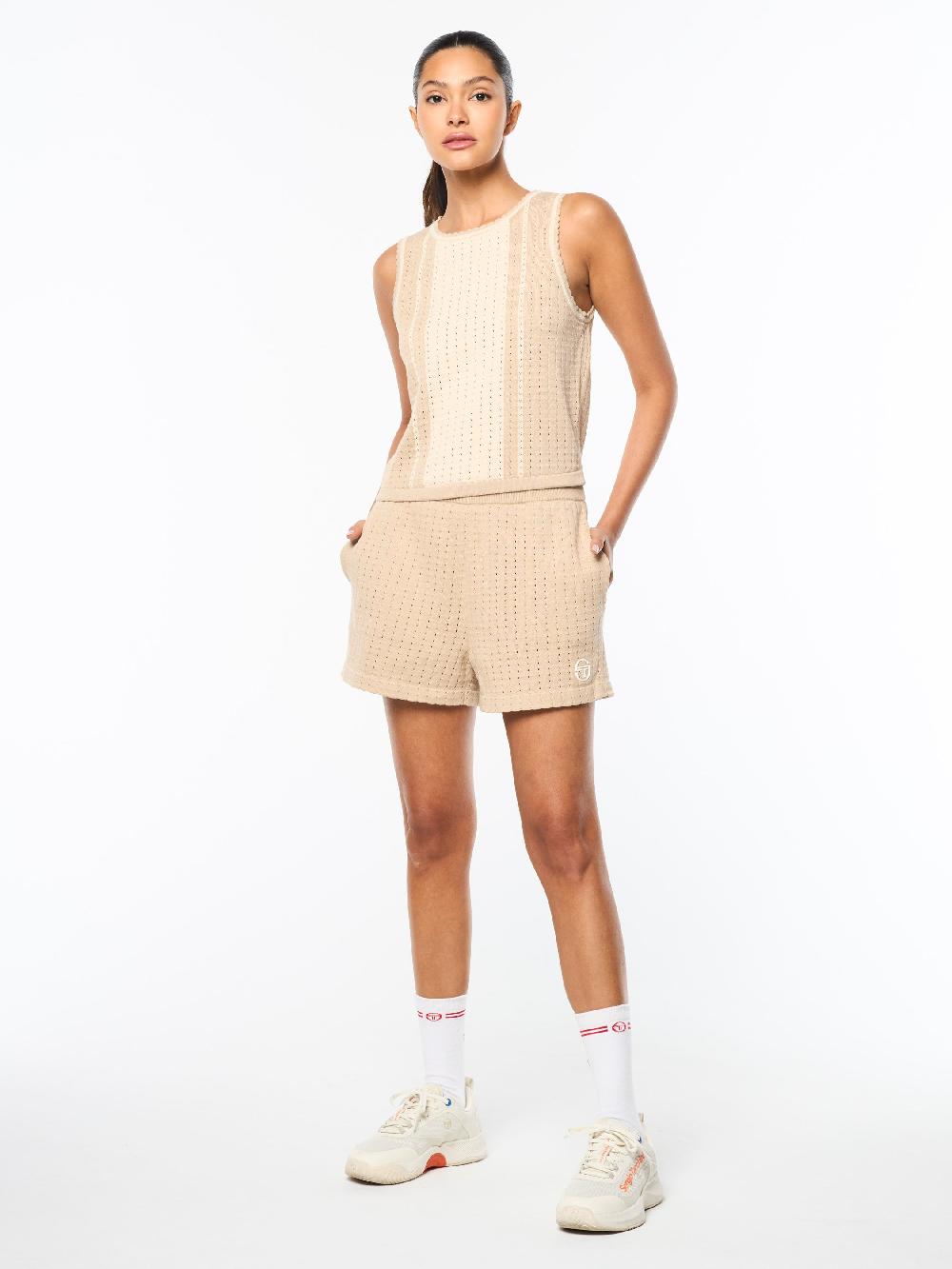 Egonlab X Sergio Tacchini Zola Knit Short- Humus