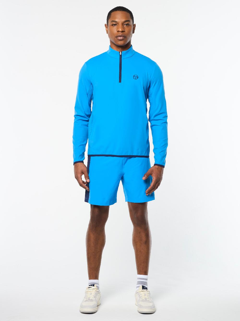 Egonlab X Sergio Tacchini Elio 1/4 Zip Pullover- French Blue